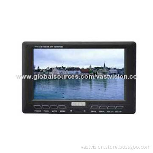 7-inch car LCD TV monitor with headrest frame and USB/SD/TV/AV